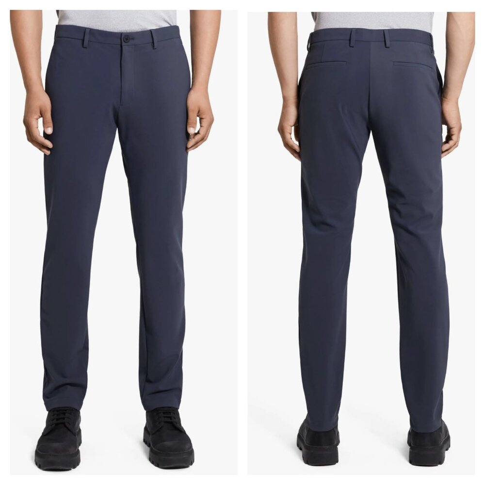 Theory Zaine Precision Ponte Slim Straight  Blue Men's 32